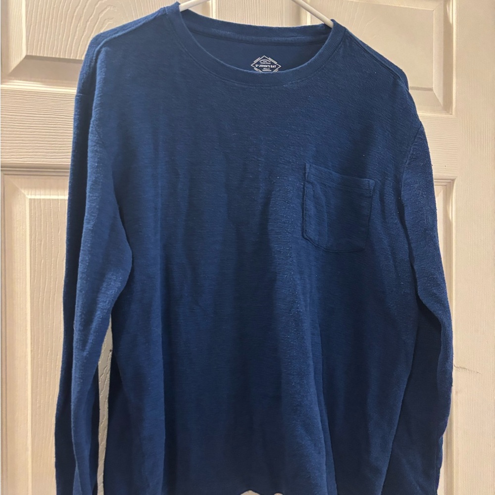 St. John's Bay Deep Blue Long Sleeve Tee